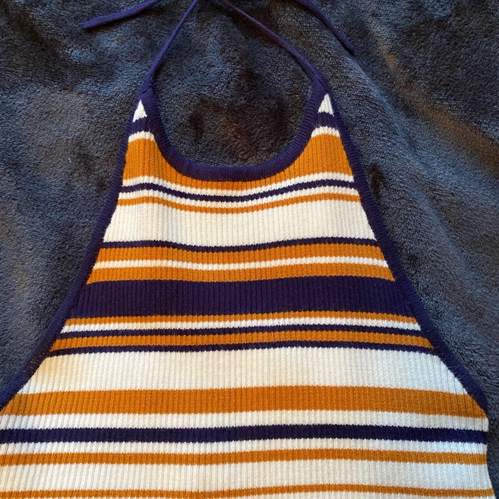 Striped Halter Top - Picture 2 of 3